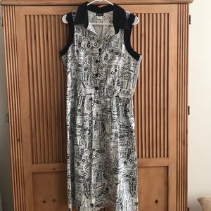 Modcloth Newsprint Dress